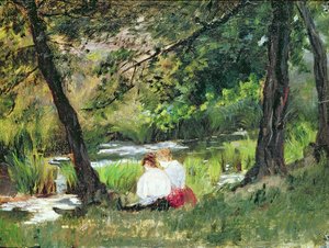 To sittende kvinner